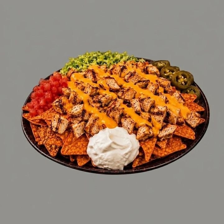 Doritos chicken nachos with sour cream