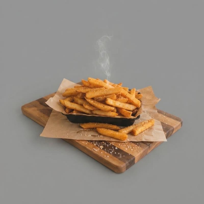 Basket of golden french fries