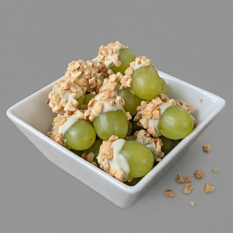 Taffy grapes with candy coating
