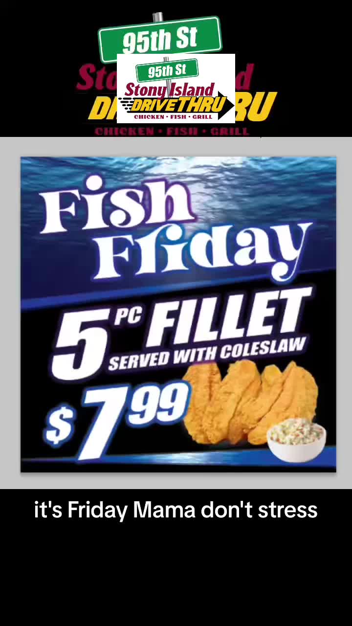 Fish Friday five piece fillet promo